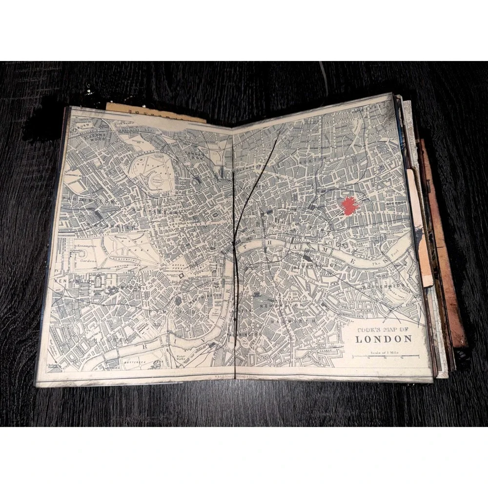 Jack the Ripper Themed Junk Journal Mixed Media‎ Art Book Notebook